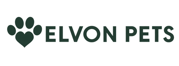 ELVON PETS — ハートの肉球マークとブランド名